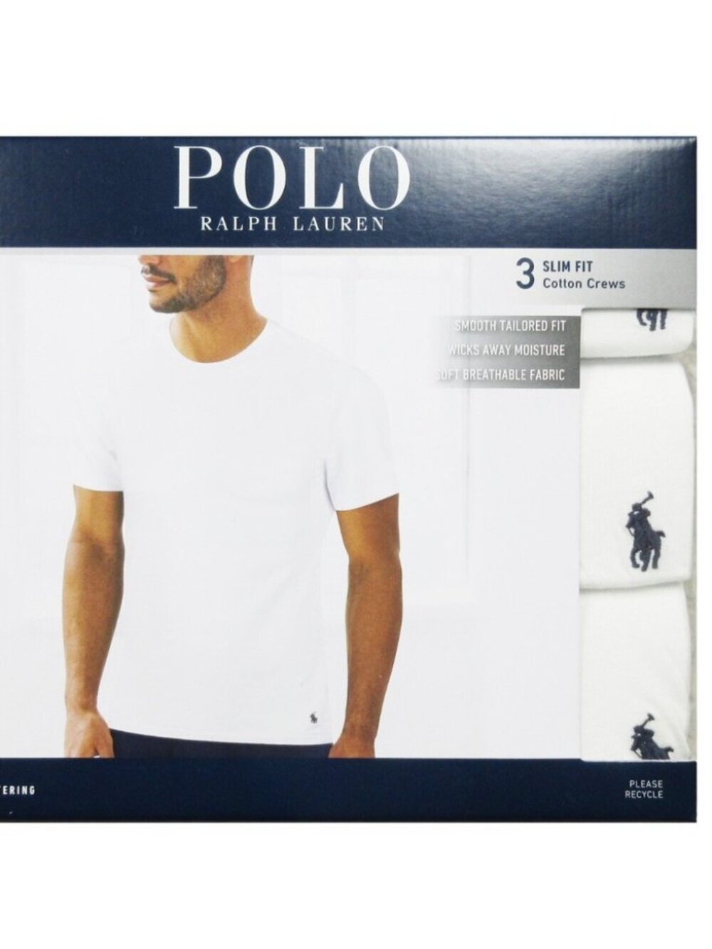 BRAND NEW 3 PACK RALPH Lauren Polo WHITE T SHIRTS SIZE XL